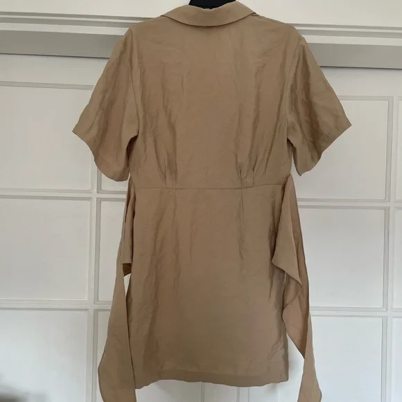 NWT & Other Stories Button-Down Wrap Dress Mini Size 10 - Picture 6 of 6